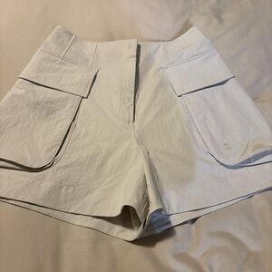Lululemon Athletica Cream Cargo Shorts for Effortless Style